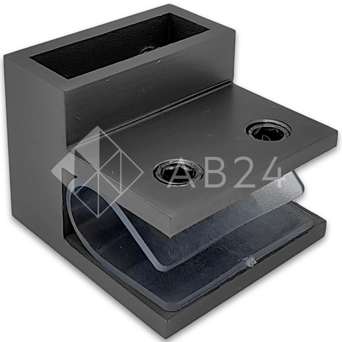 Держатель стекла FDC-33 торцевой 30х10 горизонтальный, нержавейка/оружейная сталь