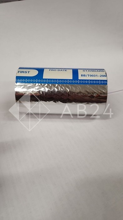 Фольга для горячего тиснения  100 мм, 120 м, серебряная