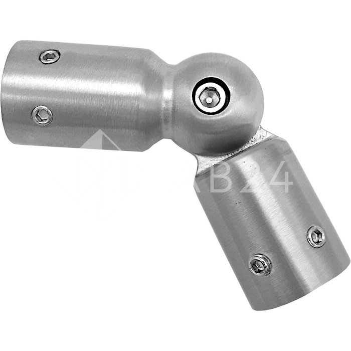 Соединитель FDC-13 трубы 19 90°-180°, нержавейка/матовый