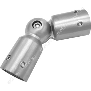 Соединитель FDC-13 трубы 19 90°-180°, нержавейка/матовый