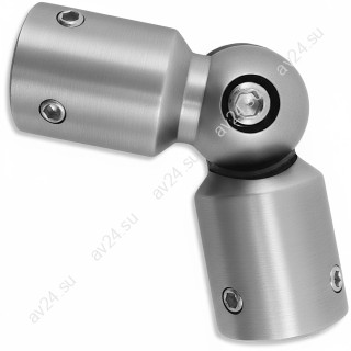 Соединитель FDC-13 трубы 19 90°-180°, нержавейка/матовый