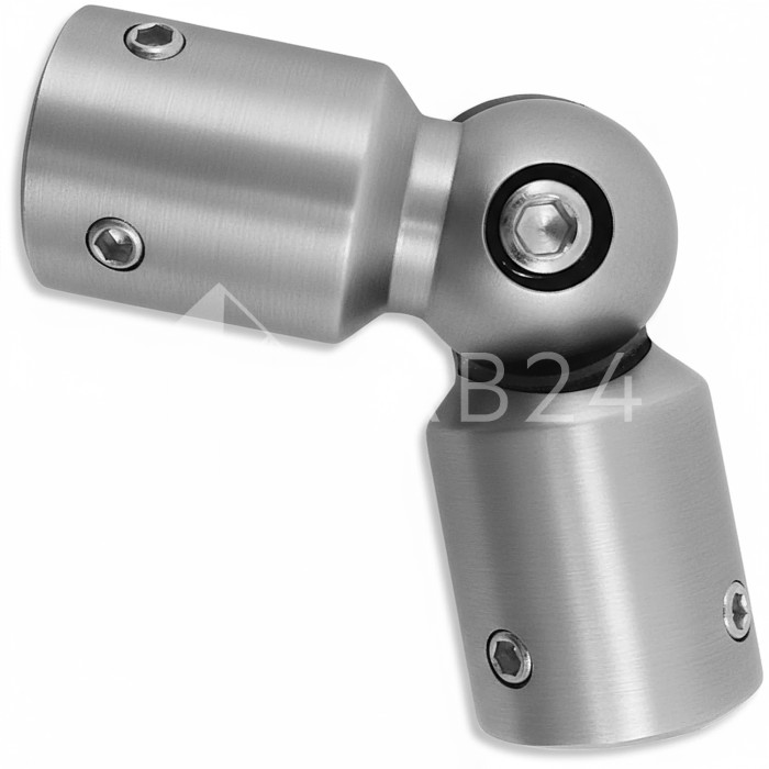 Соединитель FDC-13 трубы 19 90°-180°, нержавейка/матовый