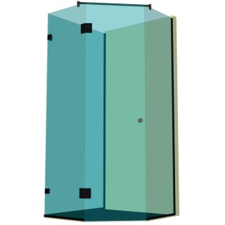 Душевая кабина пятиугольная DK-308P в опорном профиле