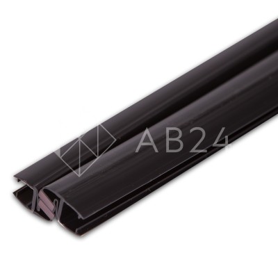 Уплотнитель магнитный ПРЕМИУМ регулируемый черный 2.2 м под стекло 8 мм FDPP-504.8
