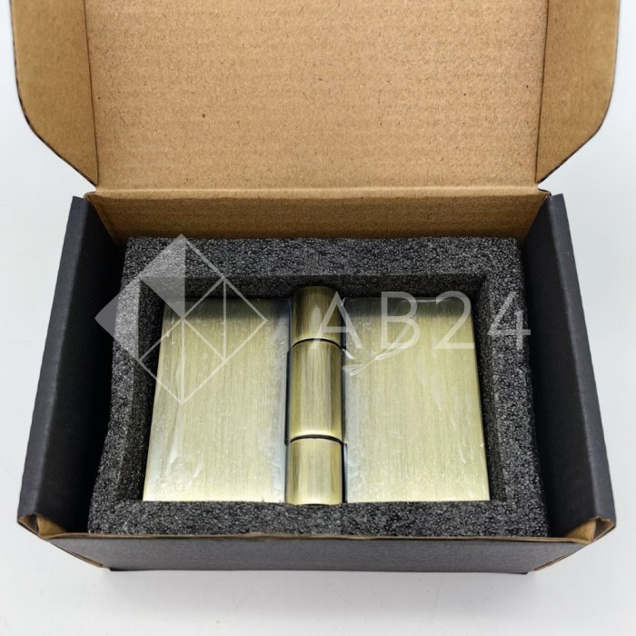 Петля Майя FDP-173 стекло-стекло 135°, латунь/бронза