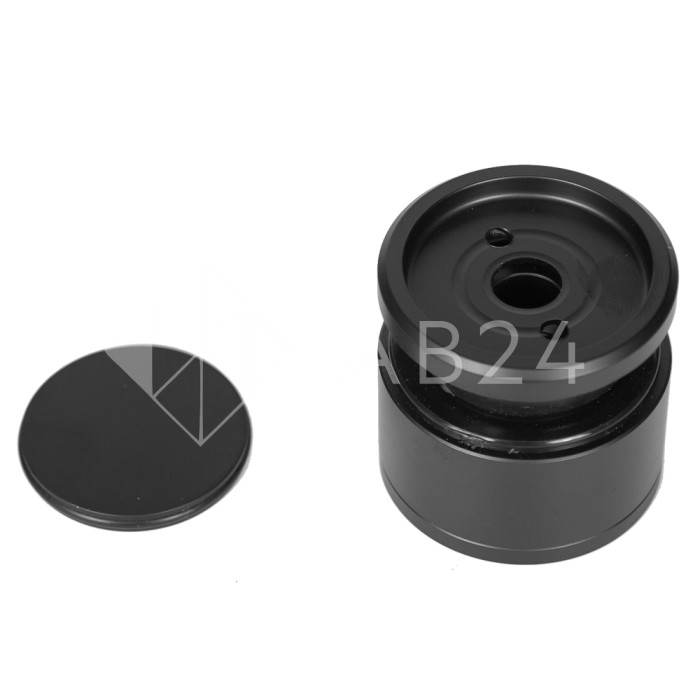 Точечное крепление FKK-27 с крышкой 19-26 мм без зенковки Ø35 мм рег.для стекла 10 мм, нержавейка/черный