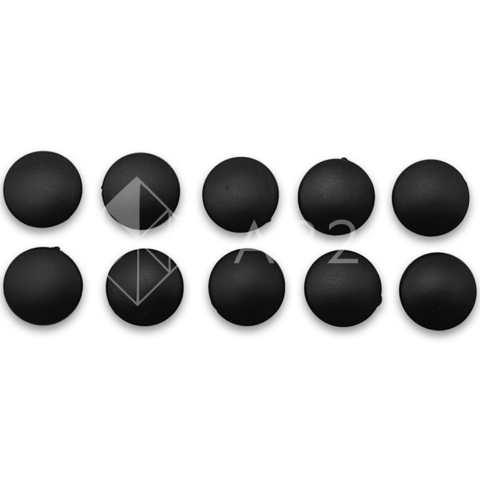 Комплект декоративных заглушек FDA-95 на винты-10шт, ПВХ/черный