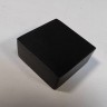 Заглушка квадратная FDRA-03 для ручки скобы 24х24 мм, нержавейка/черный