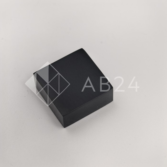 Заглушка квадратная FDRA-03 для ручки скобы 24х24 мм, нержавейка/черный