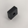 Заглушка квадратная FDRA-03 для ручки скобы 24х24 мм, нержавейка/черный