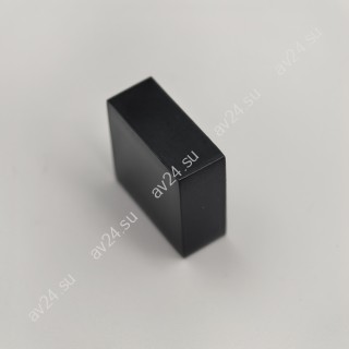 Заглушка квадратная FDRA-03 для ручки скобы 24х24 мм, нержавейка/черный