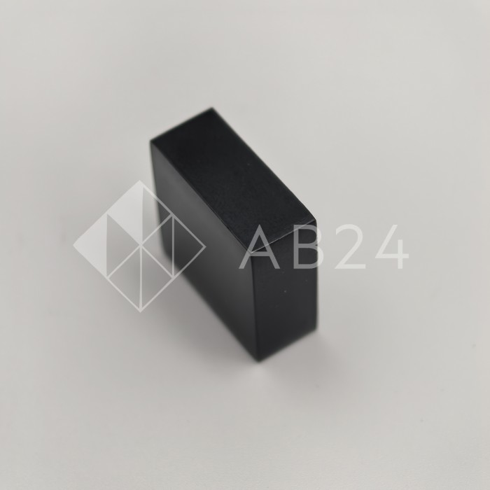 Заглушка квадратная FDRA-03 для ручки скобы 24х24 мм, нержавейка/черный