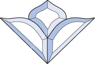 Бевелс AV267 (3 элемента) 192 х 130 мм