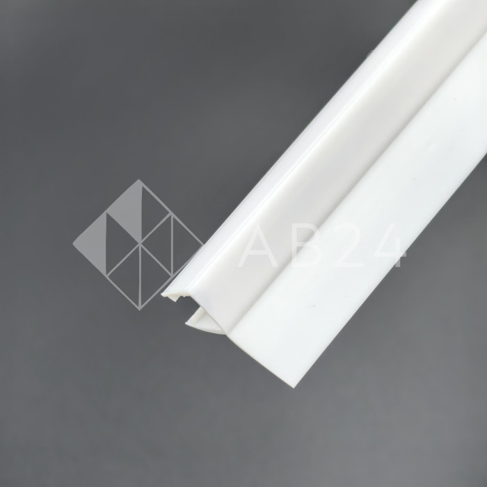 Уплотнитель ПРЕМИУМ F-образный белый 2.5 м, ус 16 мм. под стекло 8 мм FDPP-417.8