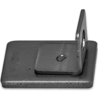 Заглушка торцевая FDPA-601 для опорного профиля 19х15х2, нержавейка/оружейная сталь