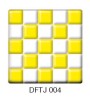 Фьюзинг квадрат DFTJ 004 бело - желтого цвета, 6 см