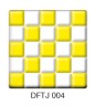 Фьюзинг квадрат DFTJ 004 бело - желтого цвета, 6 см