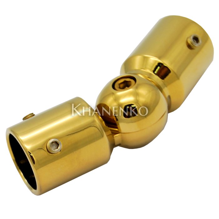 Соединитель трубы 19 90°-180° FDC-13 BR/TP цвет Золото