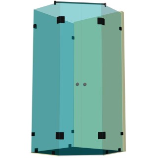 Душевая кабина пятиугольная DK-309К на коннекторах