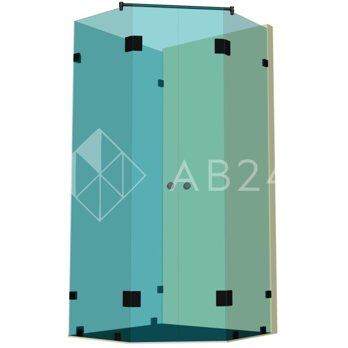 Душевая кабина пятиугольная DK-309К на коннекторах