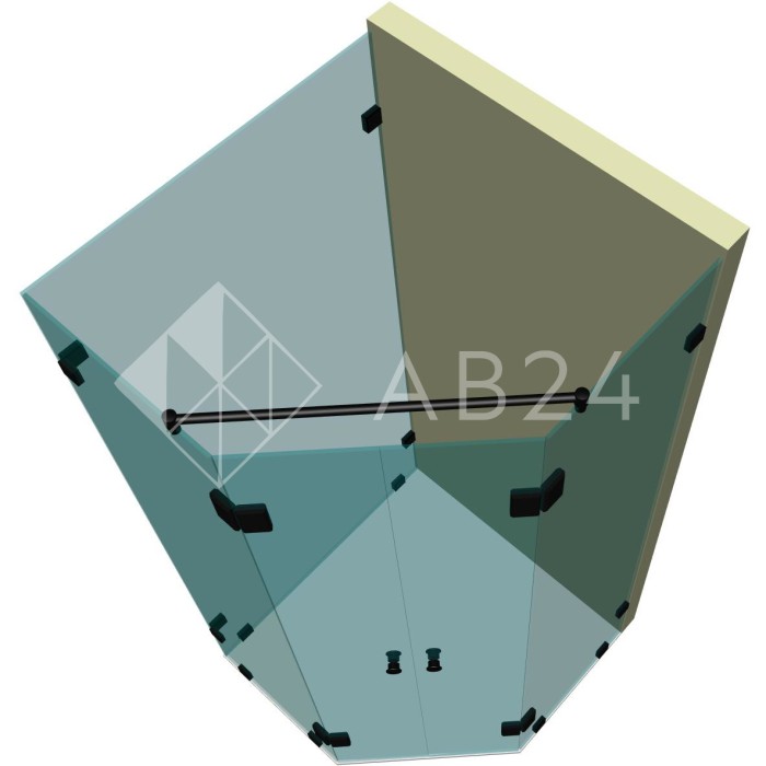 Душевая кабина пятиугольная DK-309К на коннекторах