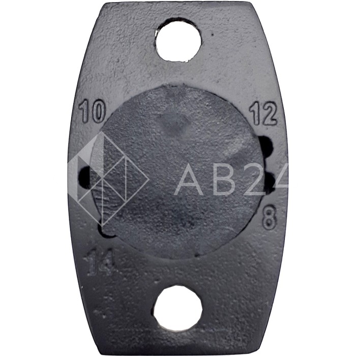 Нижняя направляющая FDS-34, нержавейка/черный