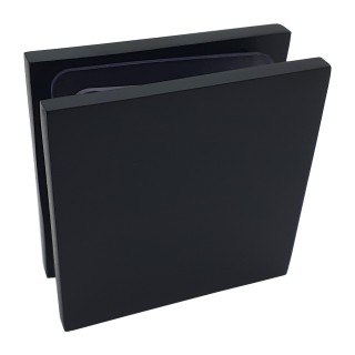 Коннектор Альфа α FDK-12, стена-стекло 90°, цинк/черный