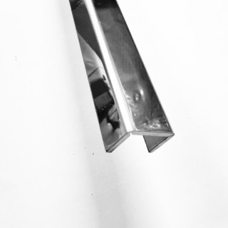 Поручень FOP-210, 16.8x13 под стекло 12 мм длина 4 м, нержавейка/полированный