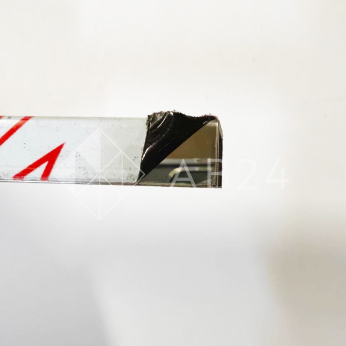 Поручень FOP-210, 16.8x13 под стекло 12 мм длина 4 м, нержавейка/полированный