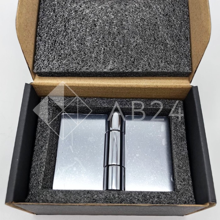 Петля Майя FDP-173 стекло-стекло 135°, латунь/хром