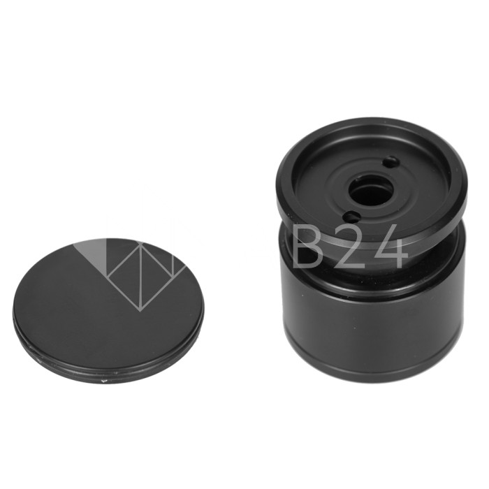 Точечное крепление FKK-28 с крышкой 22-32 мм без зенковки Ø35 мм рег.для стекла 10 мм, нержавейка/черный