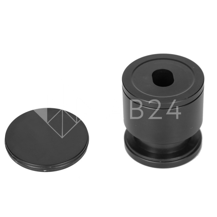 Точечное крепление FKK-28 с крышкой 22-32 мм без зенковки Ø35 мм рег.для стекла 10 мм, нержавейка/черный