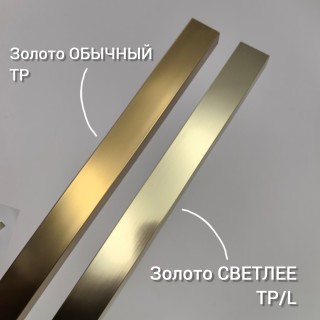 Заглушка верхняя FDPA-500.1/L, 19х13х2мм, 1 м, для п-образного профиля СВЕТЛЕЕ, алюминий/золото