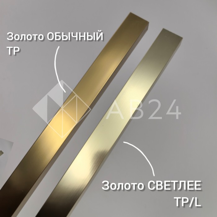 Заглушка верхняя FDPA-500.1/L, 19х13х2мм, 1 м, для п-образного профиля СВЕТЛЕЕ, алюминий/золото