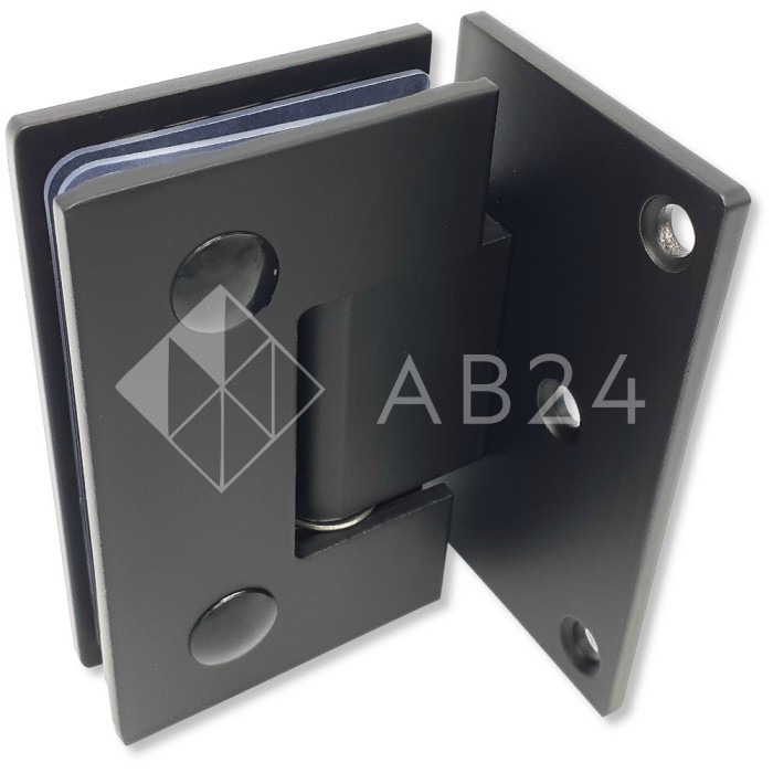 Петля FDP-10E-DEF с дефектом Альфа α стена-стекло с бок. креплением, нержавейка/черный