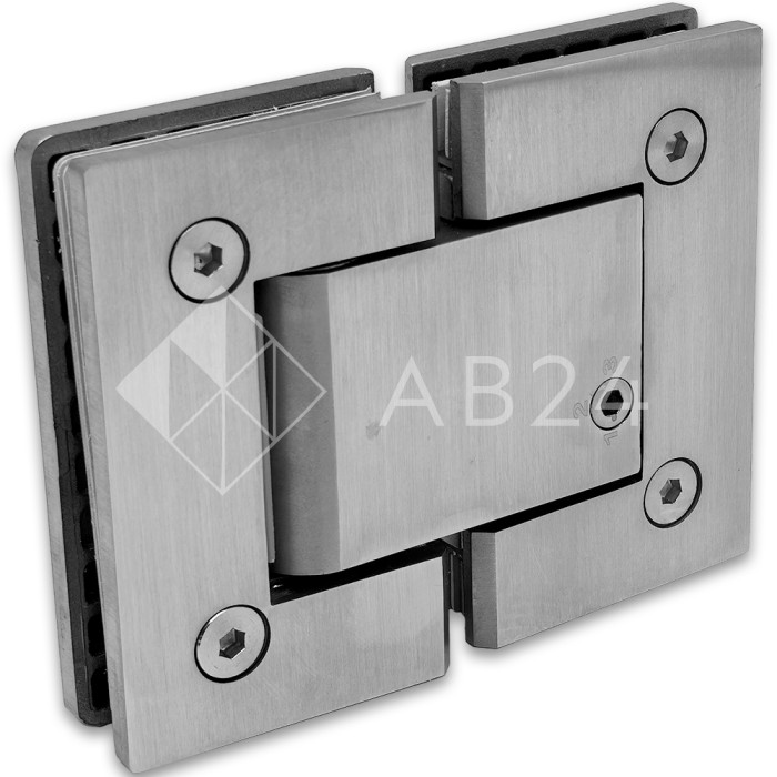 Гидравлическая петля Калипсо FDP-162 стекло-стекло 180˚, нержавейка/матовый