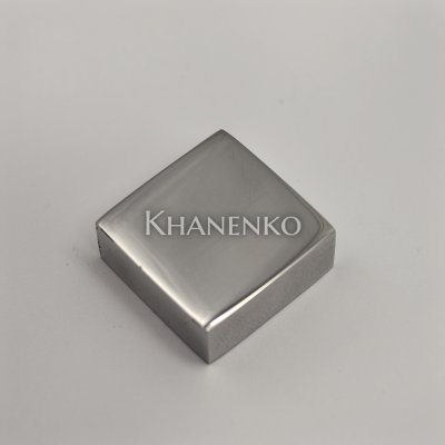 Заглушка квадратная FDRA-03 для ручки скобы 24х24 мм, нержавейка/полированный
