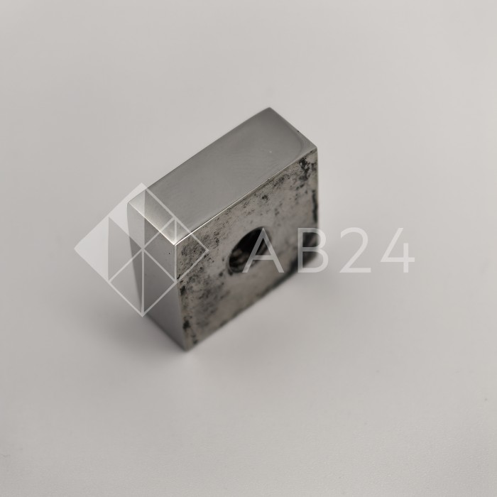 Заглушка квадратная FDRA-03 для ручки скобы 24х24 мм, нержавейка/полированный