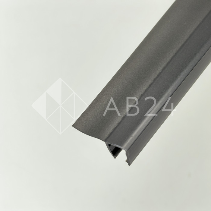 Уплотнитель ПРЕМИУМ F-образный серый 2.5 м, ус 16 мм. под стекло 8 мм FDPP-417.8