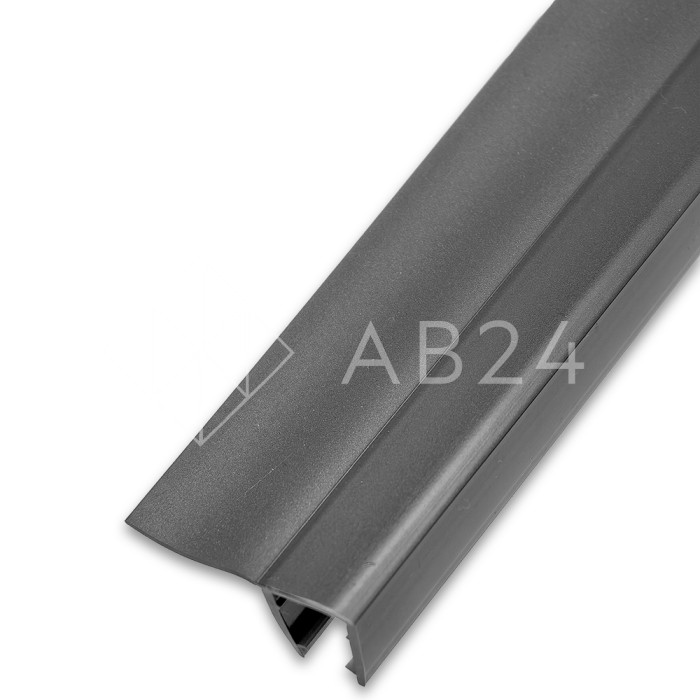 Уплотнитель ПРЕМИУМ F-образный серый 2.5 м, ус 16 мм. под стекло 8 мм FDPP-417.8