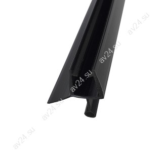 Уплотнитель нижний с каплей черный 2.2 м под стекло 8 мм FDPP-100.8