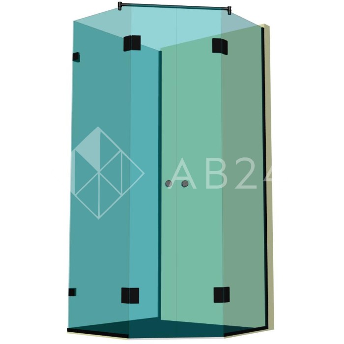 Душевая кабина пятиугольная DK-309P в опорном профиле