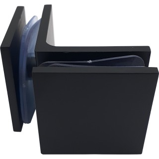 Коннектор для стекла Альфа α FDK-14, стекло-стекло 90°, цинк/черный