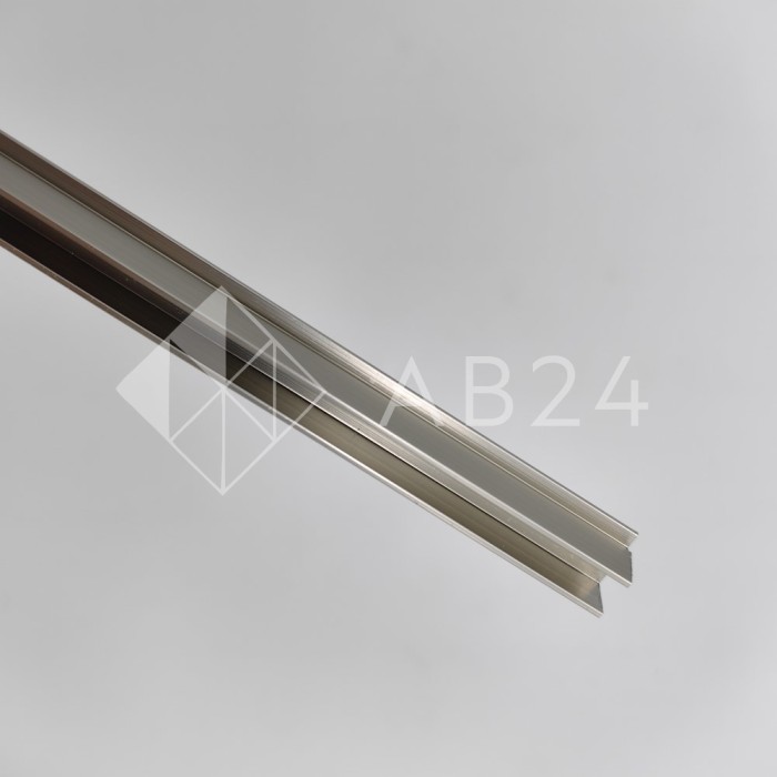 Заглушка верхняя FDPA-500.3, 19х13х2мм, 3 м, для п-образного профиля, алюминий/матовый