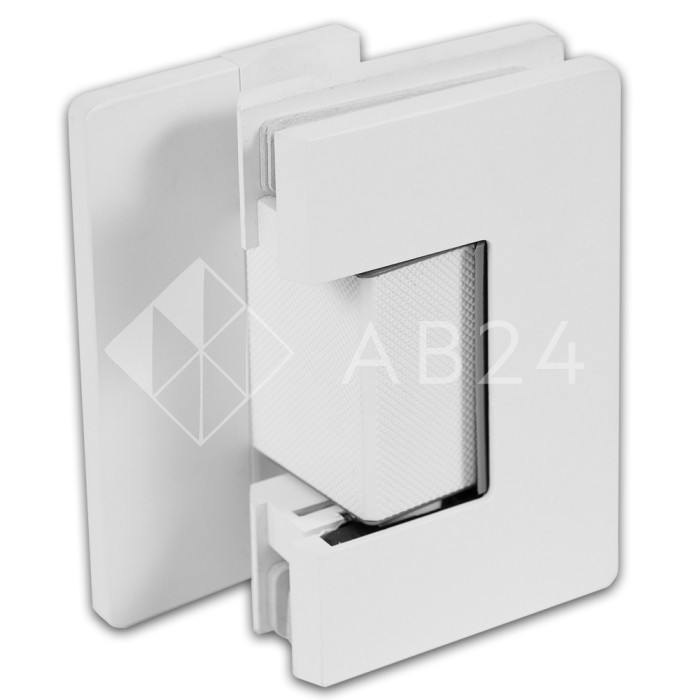 Петля Афина FDP-130 стена-стекло с бок.креплением, латунь/белый