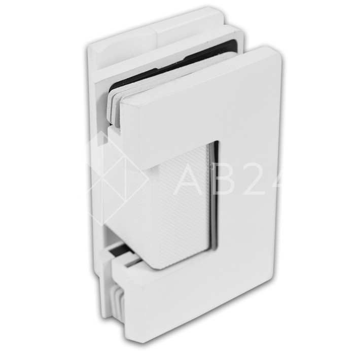 Петля Афина FDP-130 стена-стекло с бок.креплением, латунь/белый