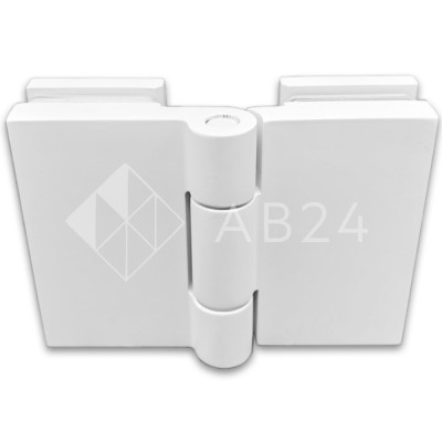 Петля Майя FDP-173 стекло-стекло 135°, латунь/белый