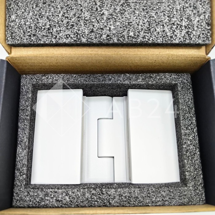 Петля Майя FDP-173 стекло-стекло 135°, латунь/белый