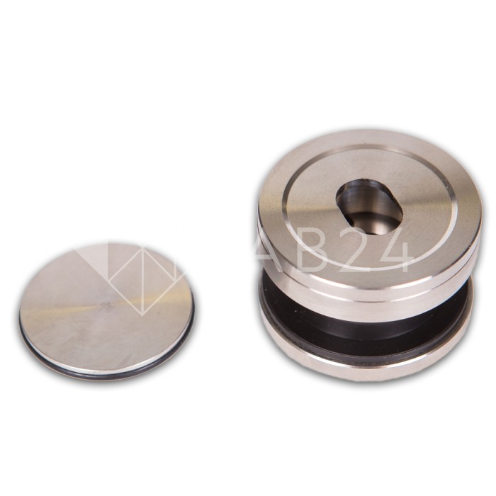 Точечное крепление FKK-25 с крышкой 8-12 мм без зенковки Ø35 мм рег.для стекла 10 мм, нержавейка/матовый