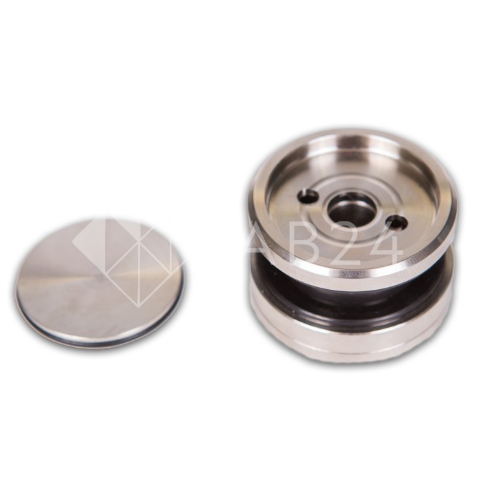 Точечное крепление FKK-25 с крышкой 8-12 мм без зенковки Ø35 мм рег.для стекла 10 мм, нержавейка/матовый